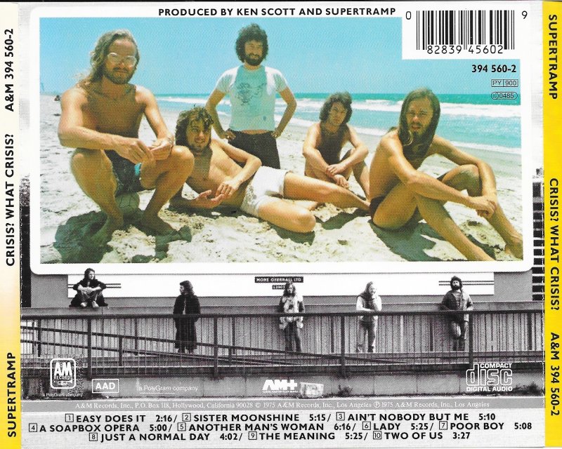 Supertramp  Crisis What Crisis : Back